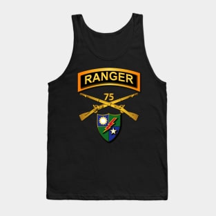 75th Infantry Regiment (Ranger) Branch w Ranger Tab w DUI Tank Top